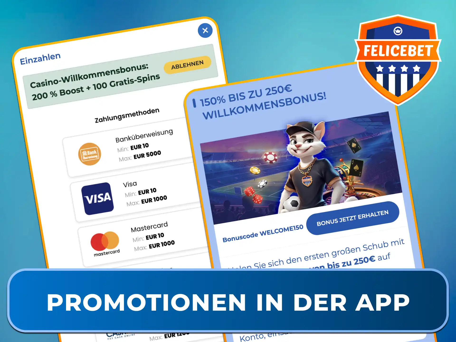 Beanspruche regelmäßige Aktionen und Promotionen direkt in Deiner Felicebet App.