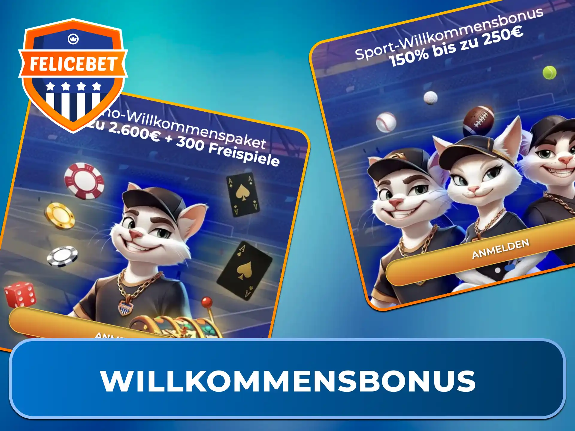 Sichere Dir den exklusiven mobilen Willkommensbonus direkt über die Felicebet App.