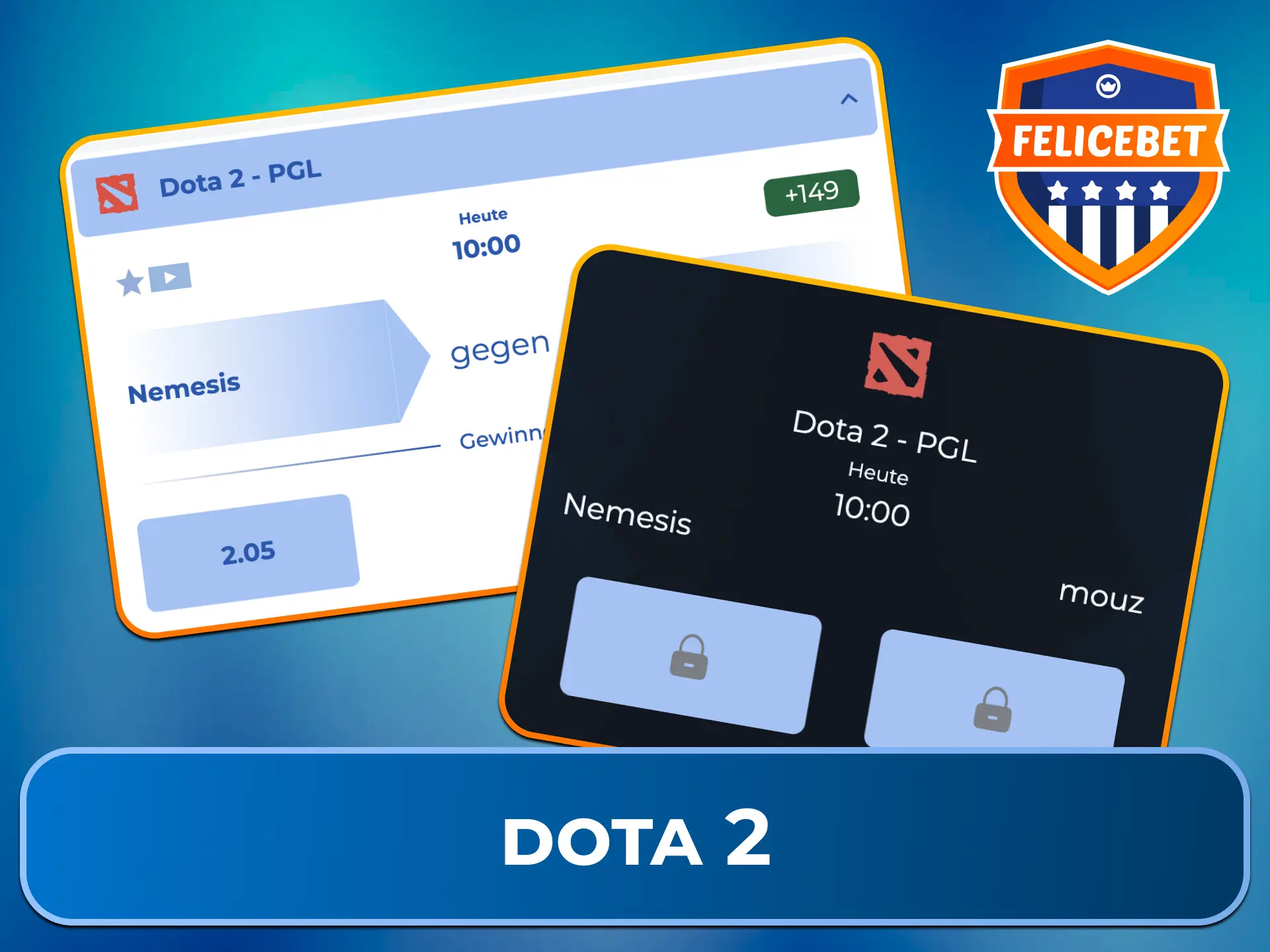 Wette auf die besten Teams und Turniere der Welt bei Dota 2 bei Felicebet Esports.