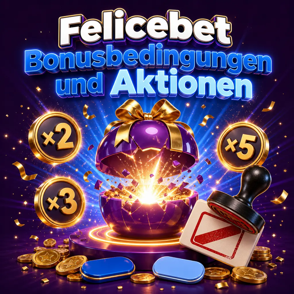 Felicebet Bonusbedingungen: Umsatzanforderungen, Fristen und Regeln zu Aktionen sowie Bonusmissbrauch im Überblick