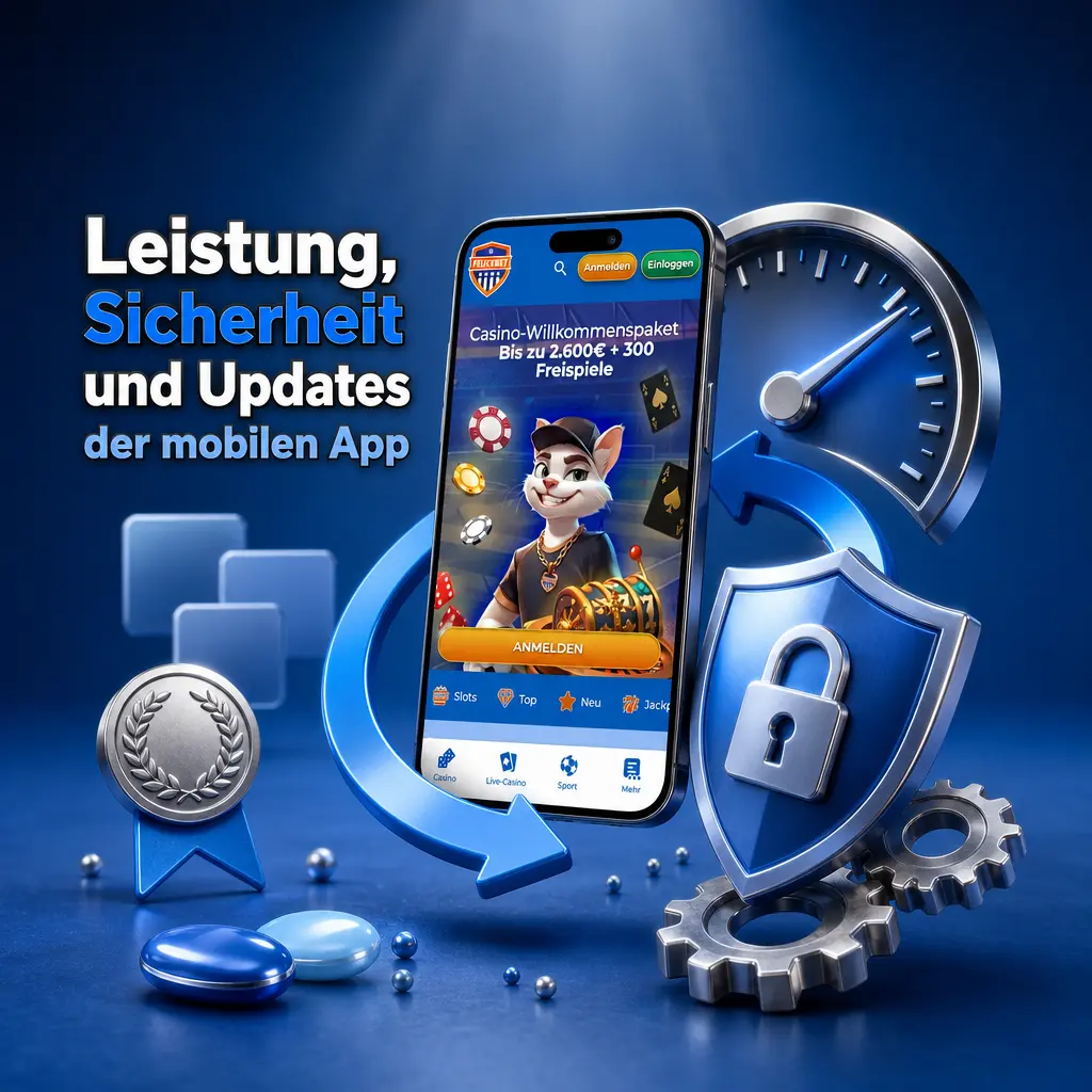 Felicebet App: Sicheres Wetten mit SSL-Verschlüsselung, schnellen Ladezeiten und regelmäßigen Updates für Android und iOS