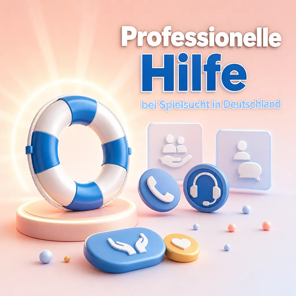 Professionelle Hilfsangebote und Beratungsstellen bei Spielsucht in Deutschland, z. B. BZgA-Hotline und Selbsthilfegruppen