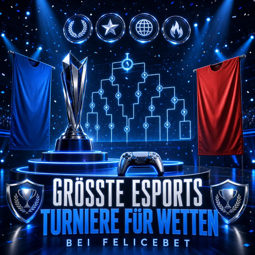 Größte Esports Turniere 2026 bei Felicebet: Dota 2, CS2, League of Legends und Valorant Wettmärkte im Überblick