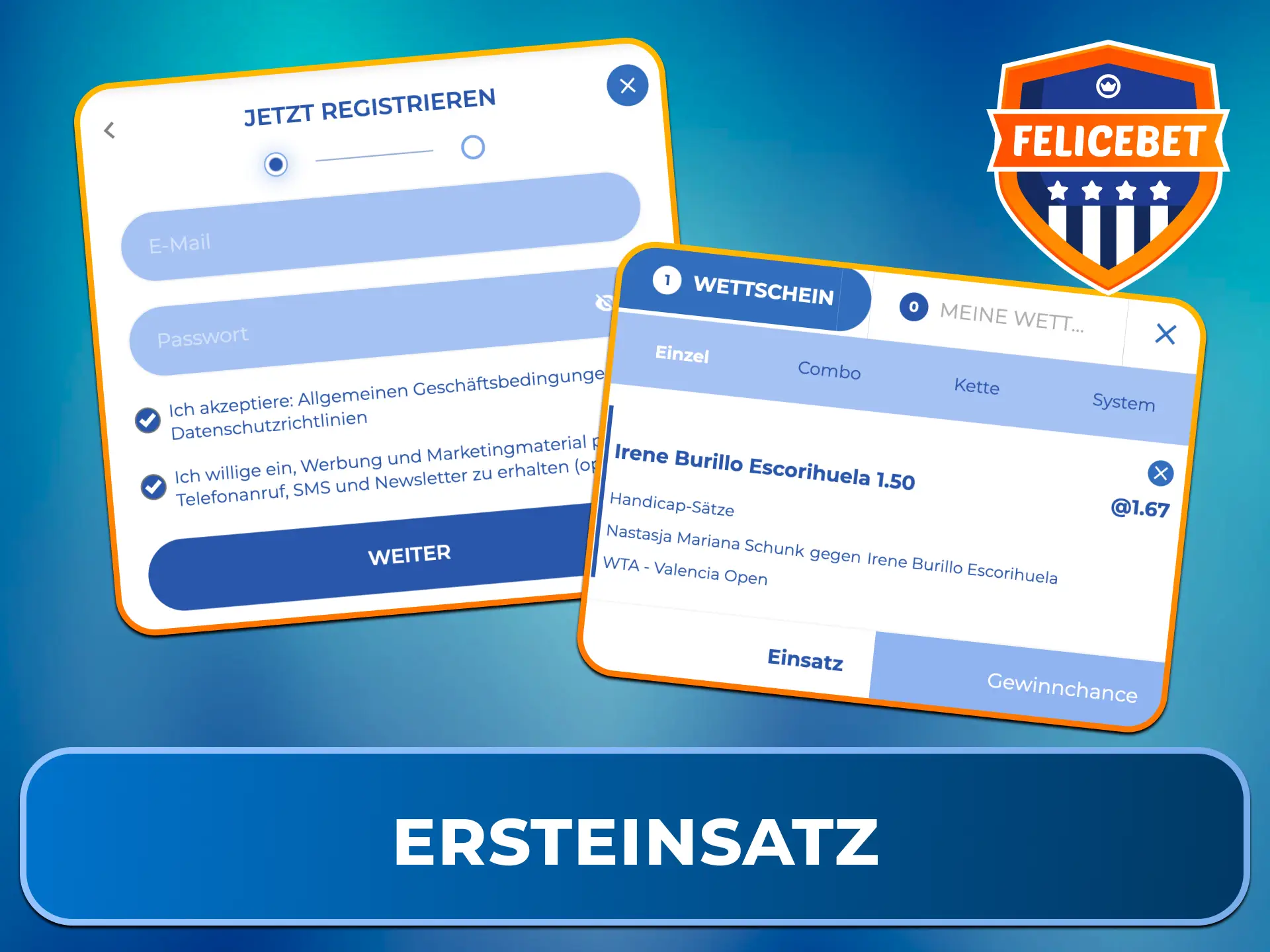 Befolge die einfachen Schritte für Deine erste Sportwette bei Felicebet.