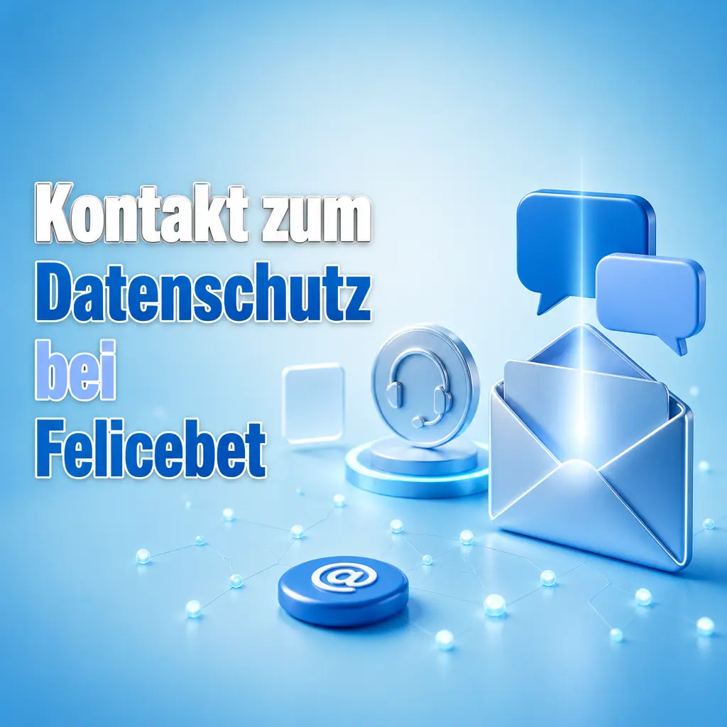 Kontaktmöglichkeiten für Datenschutzanfragen bei Felicebet per E-Mail und Live-Chat-Support