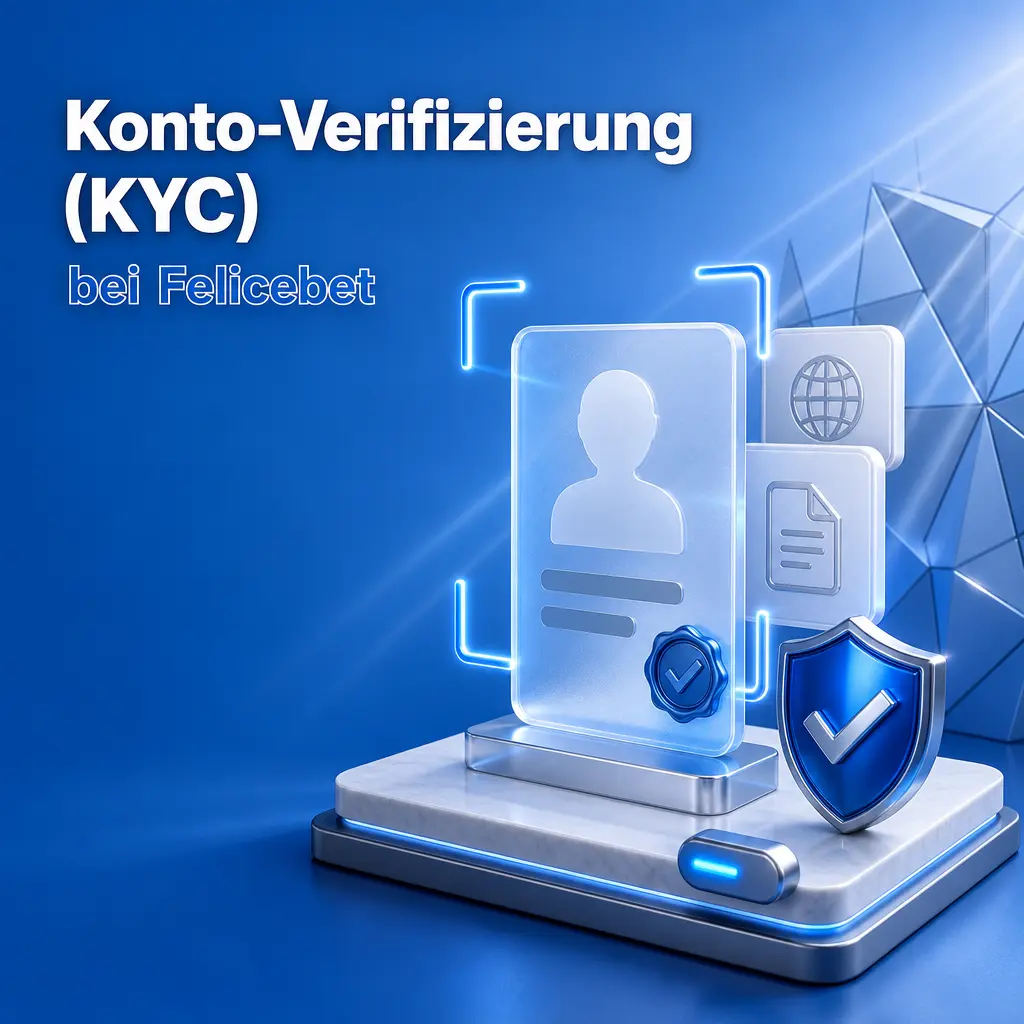 Konto-Verifizierung (KYC) bei Felicebet: Ausweisdokument und Adressnachweis zur sicheren Identitätsprüfung vor der Auszahlung