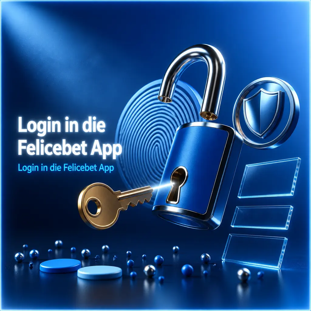 Login-Bildschirm der Felicebet App zur schnellen Anmeldung im Spielerkonto