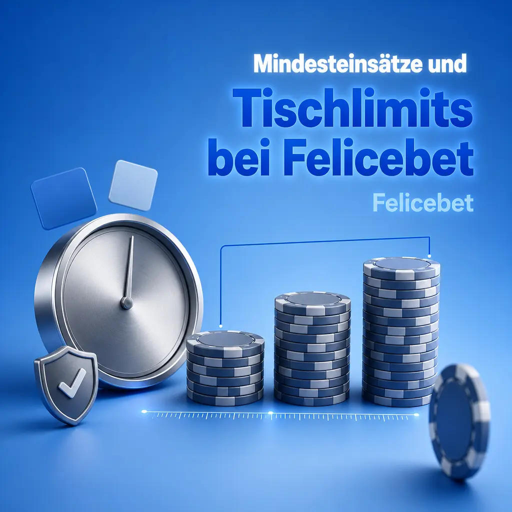 Tischlimits im Felicebet Live Casino: Mindesteinsatz 0,50 EUR, VIP-Tische bis 5.000 EUR pro Runde