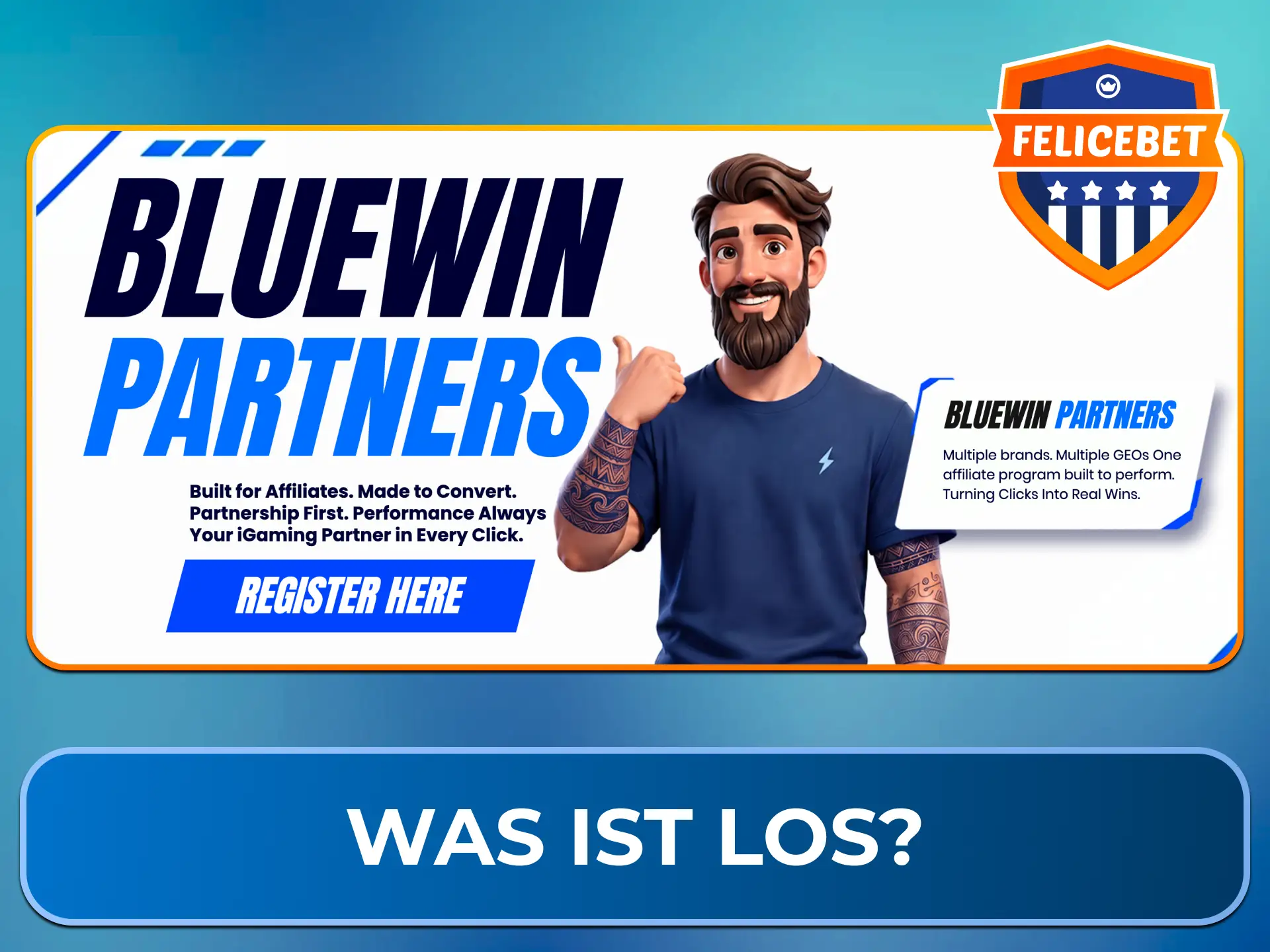 Das Felicebet Partnerprogramm ermöglicht es Dir, als Partner Online-Traffic zu vermarkten und nachhaltige Einnahmen über erstklassige Provisionsmodelle zu erzielen.