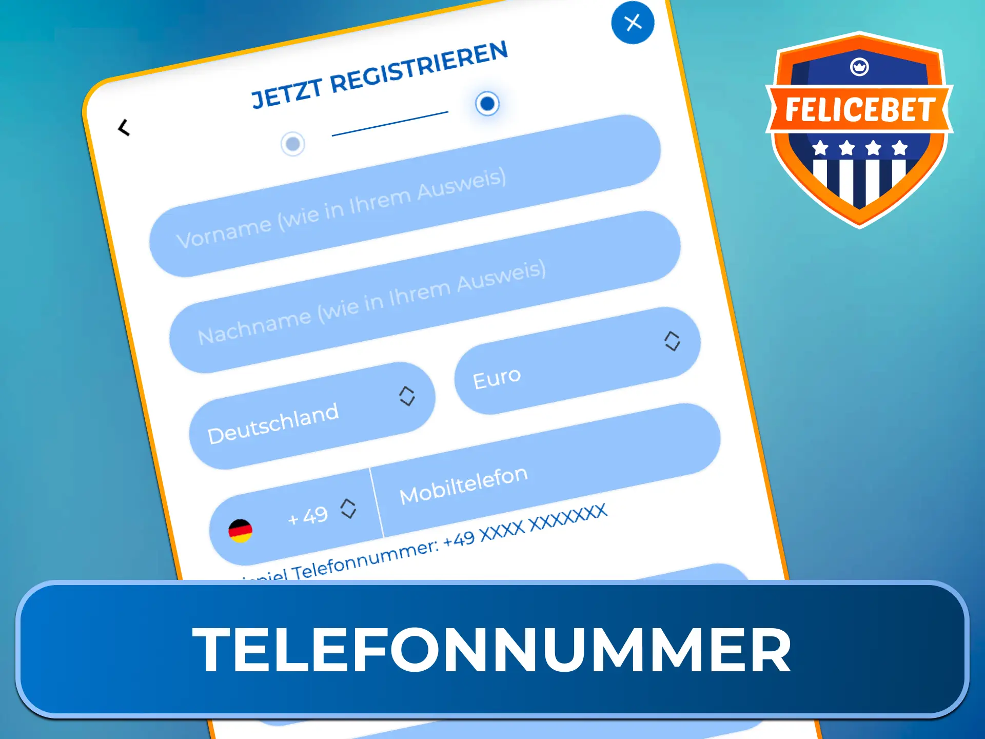 Melde Dich einfach mit Deiner Telefonnummer an und erhalte Deinen Bestätigungscode per SMS.