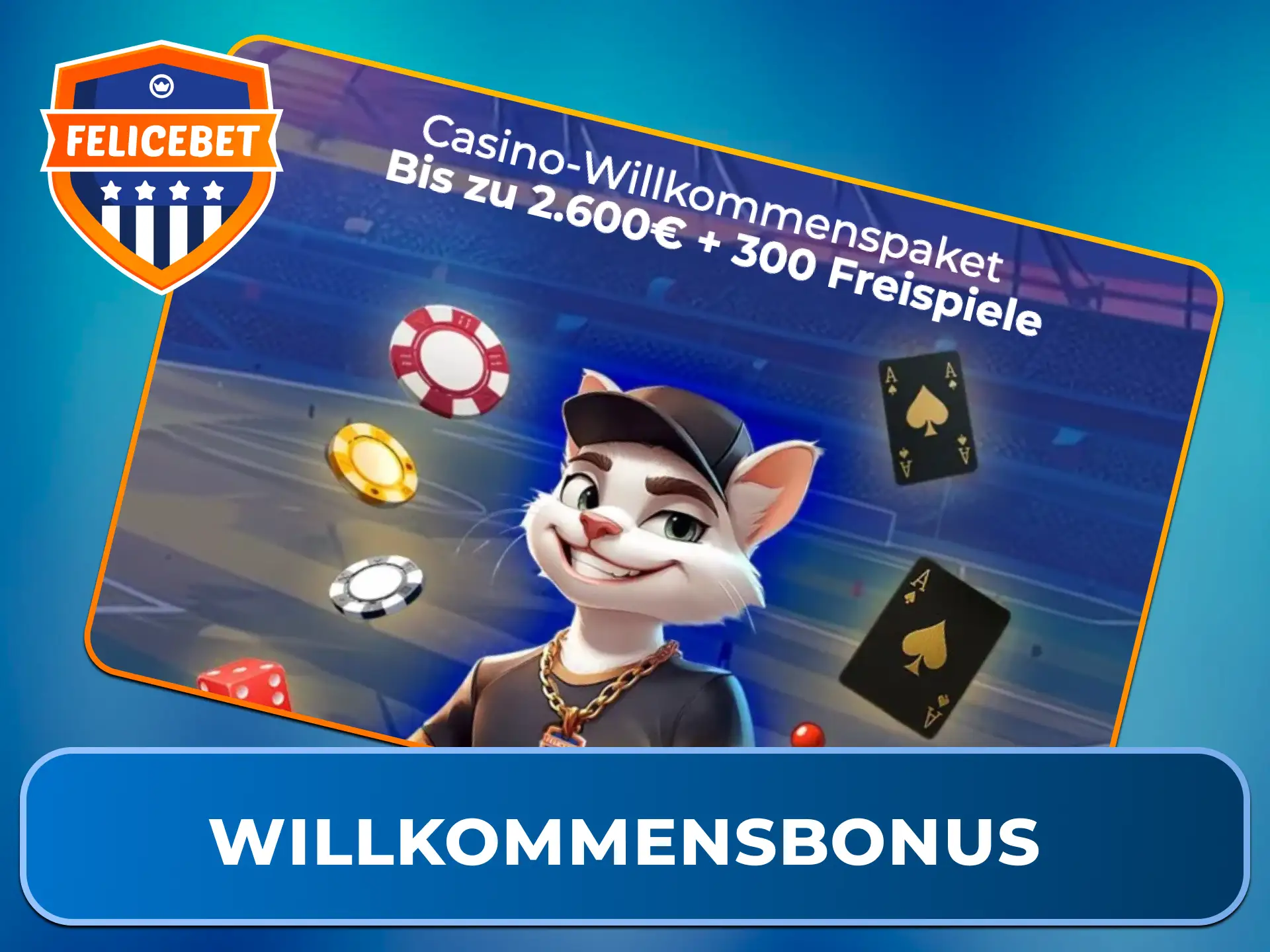 Aktiviere den lukrativen Willkommensbonus und sichere Dir Freispiele für erstklassige Felicebet Slots.