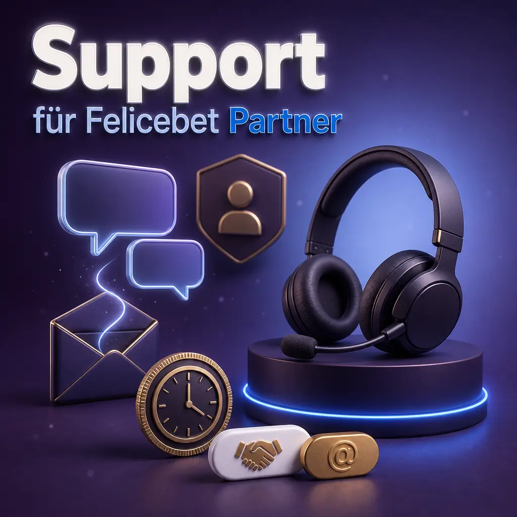 Persönlicher Account Manager für Felicebet Partner unterstützt bei Kampagnen, Reporting und Werbemittelauswahl per E-Mail und Live-Chat