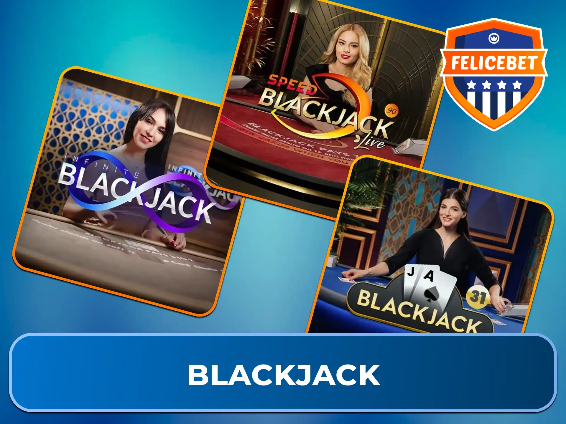Zeige Dein strategisches Geschick und schlage den Dealer im Kartenspiel-Klassiker Blackjack bei Felicebet.