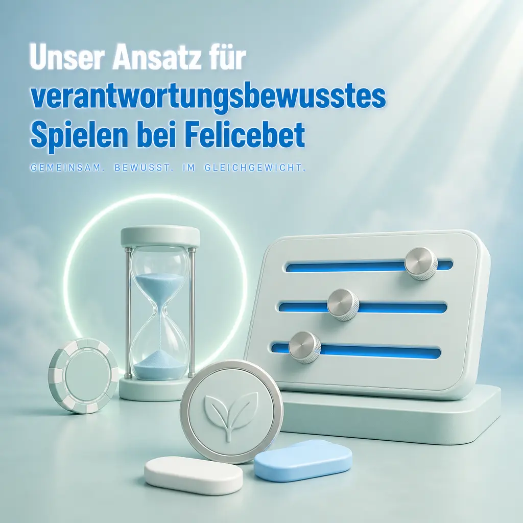 Felicebet setzt auf verantwortungsbewusstes Spielen: festes Budget, klare Zeitgrenzen und Unterhaltung statt Gewinnabsicht.