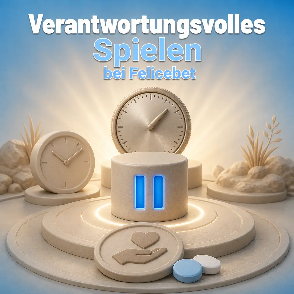 Felicebet Kontobereich mit Einzahlungslimits, Verlustlimits und Selbstsperre-Funktion für verantwortungsvolles Spielen