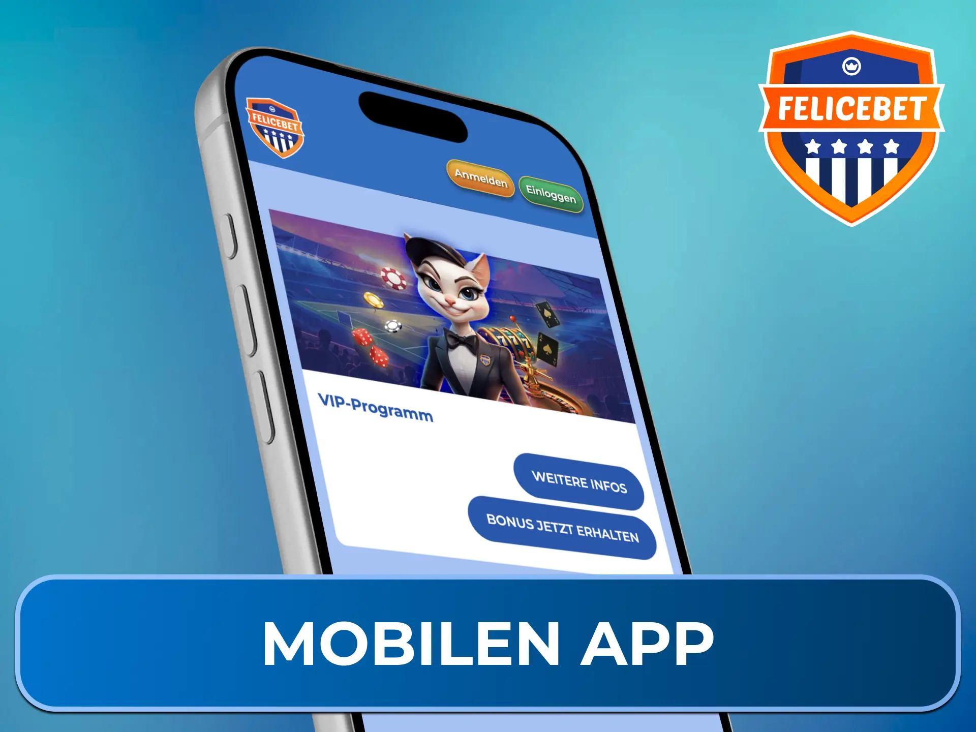 Verfolge Deinen Punktefortschritt, aktiviere exklusive VIP-Boni und verwalte Deine Treueprämien ganz bequem von unterwegs in der Felicebet mobilen App.